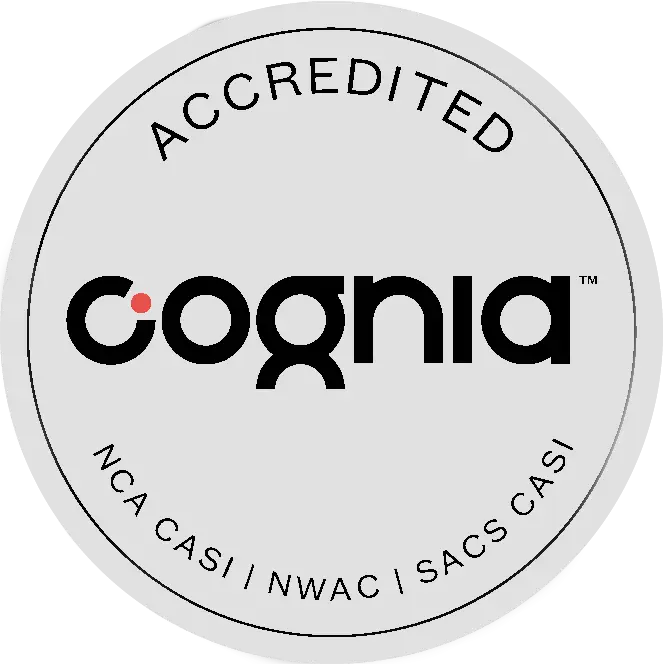 Cognia accreditation logo — North Miami Beach Academy holds full Cognia K-12 accreditation