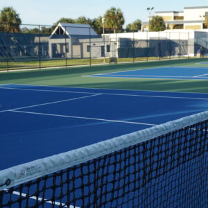 North Miami Beach Academy wide angle tennis courts