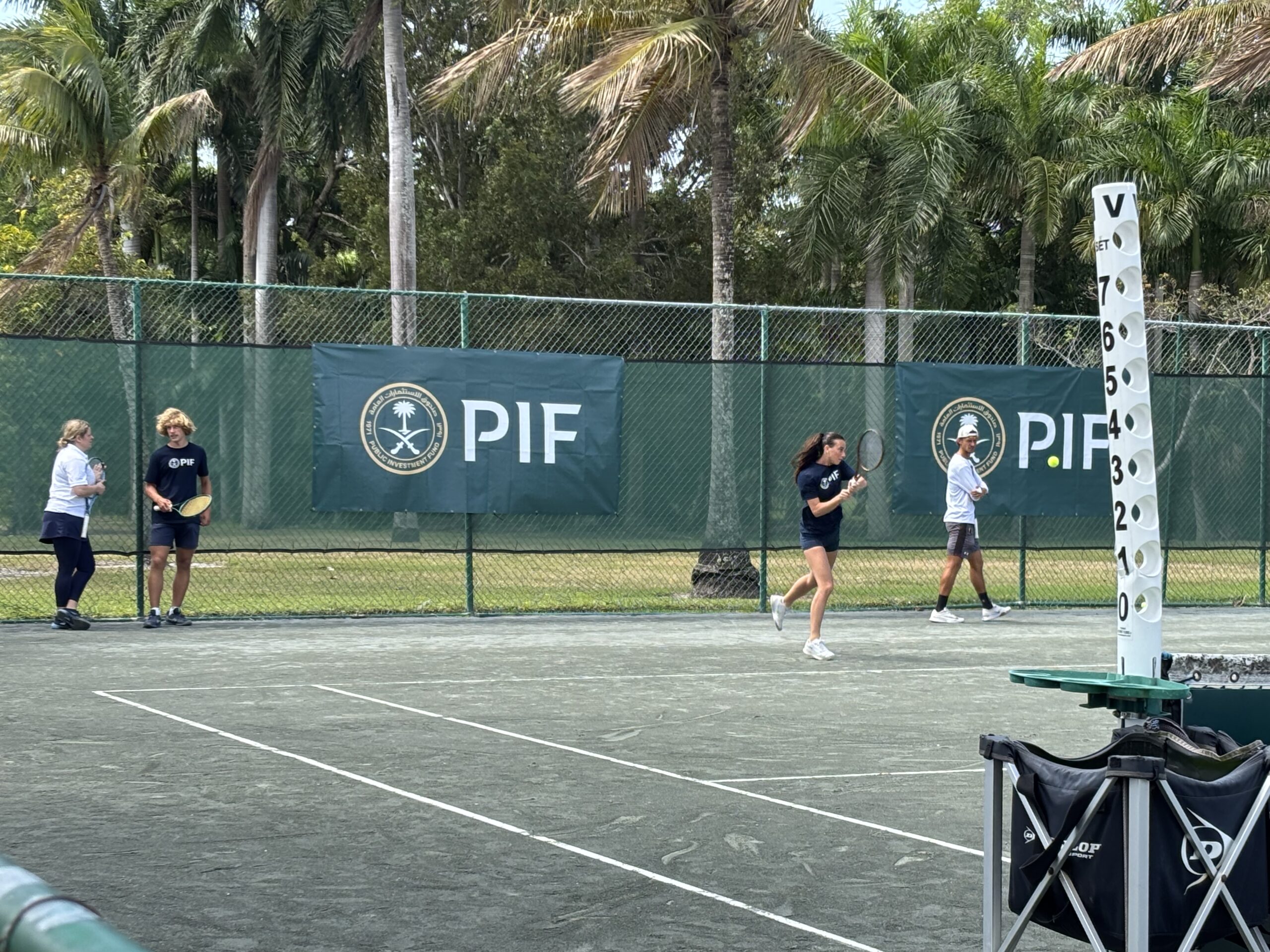 NMBA student-athletes engaged in competitive match play and tactical training at North Miami Beach Academy tennis program
